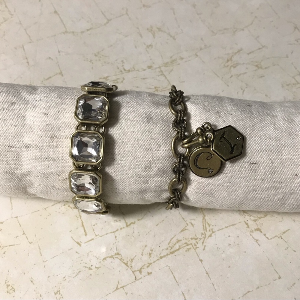 Retro glam and tresor charm bracelets.